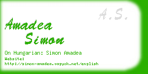 amadea simon business card